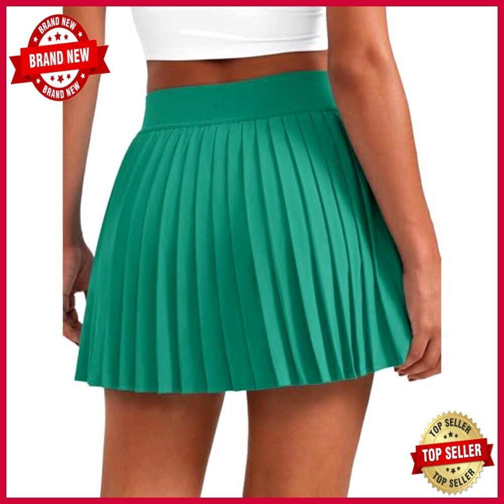 High Waisted Athletic Skort with Pockets, Built-in Shorts, Quick Dry - Picture 2 of 5